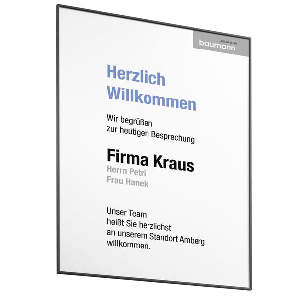 MOEDEL Info Sign A3 Black