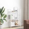 vidaXL 3-Layer Book Shelf White 60x27.6x90.5 cm Engineered Wood