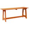 vidaXL Outdoor Bench Brown 119 x 47 x 35 cm Solid Pine Wood
