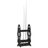 vidaXL Fishing Rod Rack for 16 Rods Black