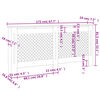 vidaXL Radiator Cover Anthracite 172x19x81.5 cm MDF