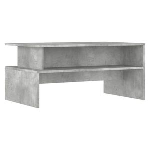 vidaXL Coffee Table Concrete Grey 90x55x42,5 cm Engineered Wood