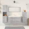 vidaXL 5 Piece Bathroom Furniture Set Concrete Grey Engineered Wood
