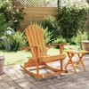 vidaXL Garden Adirondack Rocking Chair Solid Wood Teak
