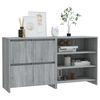 vidaXL 2 Piece Sideboard Grey Sonoma Engineered Wood