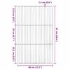 vidaXL Grill Grate Silver 67 x 40 cm Stainless Steel