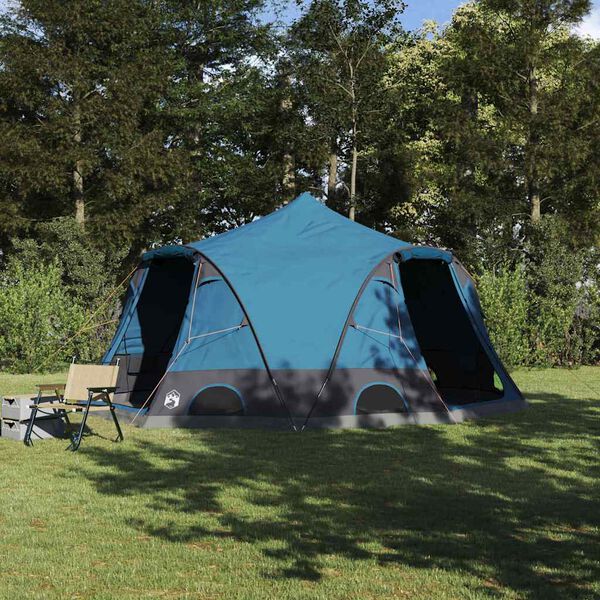 vidaXL Dome Tent with Roof with Storage Blue 505 x 450 x 248 cm
