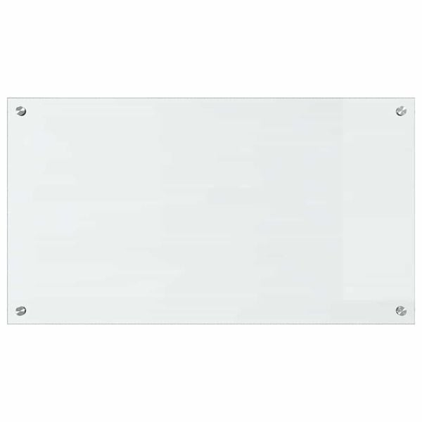 vidaXL Kitchen Backsplash 2 pcs Transparent 90 x 50 cm Tempered Glass