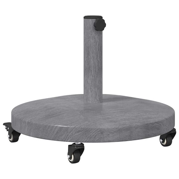 vidaXL Parasol Base Dark Grey Wood look 48 x 48 x 32 cm