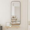 vidaXL Wall-mounted Mirror Black 30x80 cm Rectangle