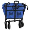 vidaXL Folding Hand Trolley Black 105 x 56.5 x 116 cm Oxford Cloth