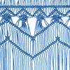 vidaXL Macrame Curtain Blue 140x240 cm Cotton