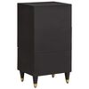 vidaXL Sideboard with Drawer Black 40 x 33 x 75 cm Solid Mango Wood