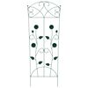 vidaXL Garden Fence 3 pcs Green 112 x 40 cm Steel
