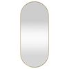 vidaXL Wall-mounted Mirror Gold 30x70 cm Oval