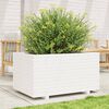 vidaXL Garden Planter White 90x60x49.5 cm Solid Wood Pine