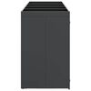 vidaXL Wheelie Bin Storage for 5 Bins Anthracite 340 x 77.5 x 121.5 cm