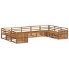 vidaXL Sofa Sets 9 pcs Natural Solid Acacia Wood