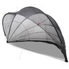 vidaXL Pool Dome Folding Manual Black 592 x 590 x 275 cm