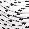 vidaXL Braided Boat Rope White 8 mmx25 m Polyester