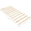 vidaXL Roll-up Bed Base with 11 Slats 80x200 cm Solid Pinewood