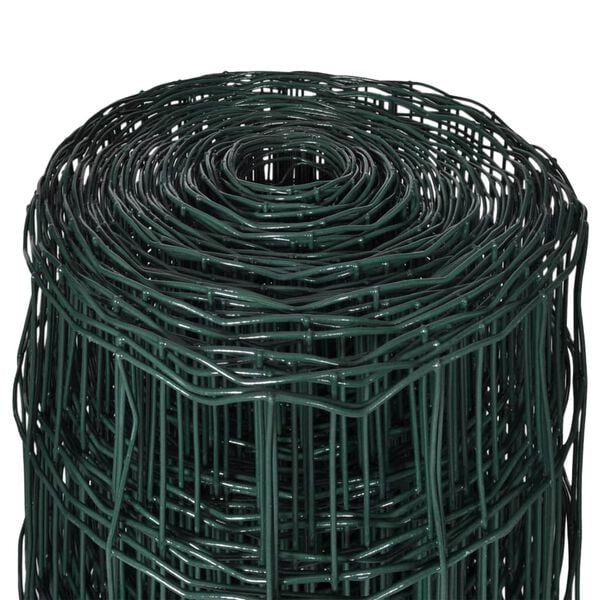 vidaXL Euro Fence Steel 25x1.2 m Green