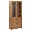 vidaXL Bookcase | Natural Oak | Solid Oak Wood | Large | Bookcase | Rectangular