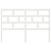 vidaXL Bed Headboard White 141x4x100 cm Solid Wood Pine