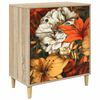 vidaXL Chest of Drawers GENNEP Lily print 66 x 36.5 x 75 cm Sonoma