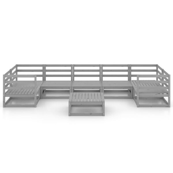 vidaXL 8 Piece Garden Lounge Set Solid Pinewood