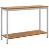 vidaXL Outdoor Table with Storage Natural and Grey 110 x 35 x 75 cm
