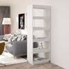 vidaXL Book Cabinet/Room Divider White 60x35x167 cm Solid Pinewood