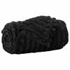 vidaXL Throw Blanket Black 200 x 150 cm Fleece