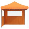 vidaXL Party Tent Folding Orange 292 x 292 x 315 cm Oxford Fabric