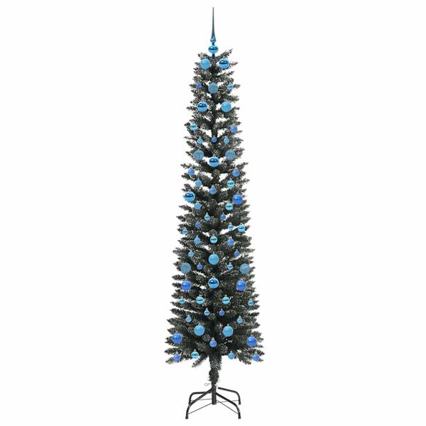 vidaXL Artificial Christmas Tree with 300 LEDs with Stand Green 210 cm