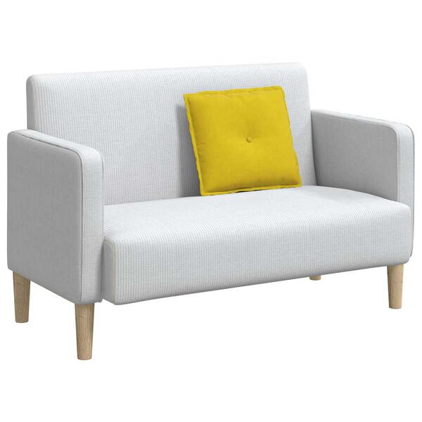 vidaXL Back Pillow Yellow 50 x 45 cm Corduroy Fabric