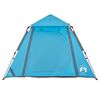 vidaXL Camping Tent Dome 4-Person Blue Quick Release