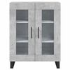 vidaXL Sideboard Concrete Grey 69.5x34x90 cm Engineered Wood