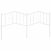 vidaXL Metal Replace Headboard White 193 cm