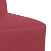 vidaXL Modular Sofa Unit Armless Wine Red 55 x 74 x 82 cm Faux Leather