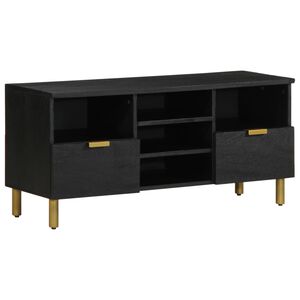 vidaXL TV Cabinet Black 100x33x46 cm Engineered Wood