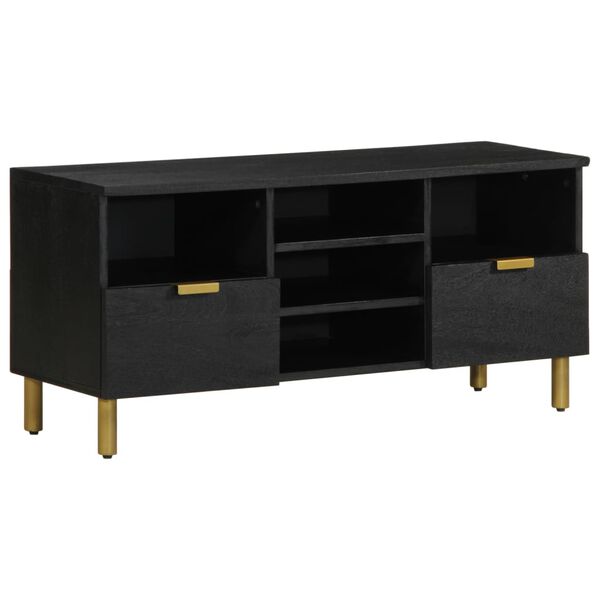vidaXL TV Cabinet Black 100x33x46 cm Engineered Wood