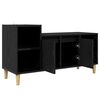 vidaXL TV Cabinet Black Oak 100 x 35 x 55 cm Engineered Wood