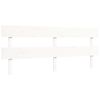 vidaXL Bed Frame without Mattress White 200x200 cm Solid Wood Pine