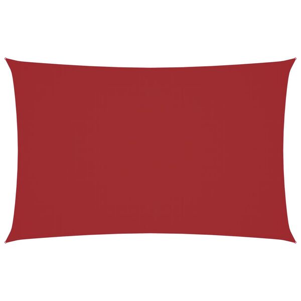 vidaXL Sunshade Sail Oxford Fabric Rectangular 2x5 m Red