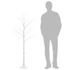vidaXL LED White Birch Tree Warm White 72 LEDs 150 cm