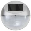 vidaXL Outdoor Solar Wall Lamps LED 12 pcs Round Silver
