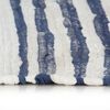 vidaXL Hand-woven Chindi Rug Cotton 160x230 cm Blue and White