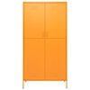vidaXL Wardrobe Mustard Yellow 90x50x180 cm Steel