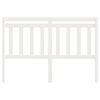 vidaXL Bed Headboard White 140x4x100 cm Solid Wood Pine